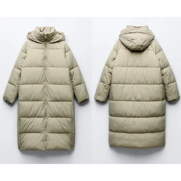 NEW ZARA water and wind protection puffer anorak 3427 size XS - Picture 3 of 3